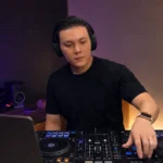 Beginner DJ practicing and learning from common mistakes on a controller