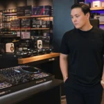 DJ equipment store in Bangkok displaying controllers and gear