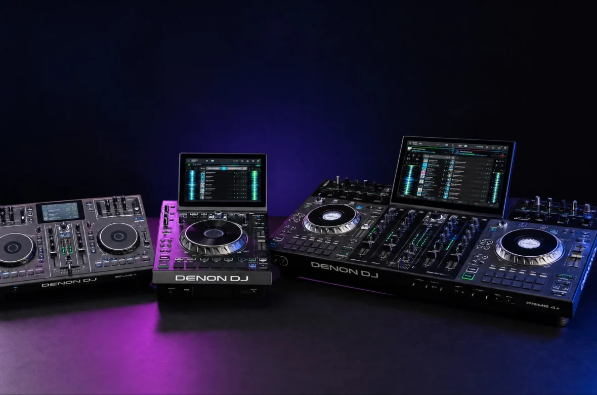 Range of Denon DJ standalone systems from portable to flagship